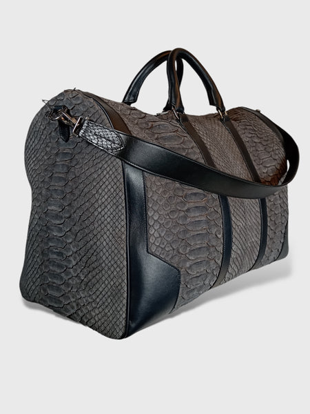BORSONE 45 JAD CUSTOM IN PELLE DI PITONE GIANT NABUK E NAPPA