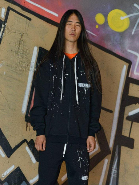 BOMBER IN FELPA CON ZIP HAND PAINTED - Forum boutiques