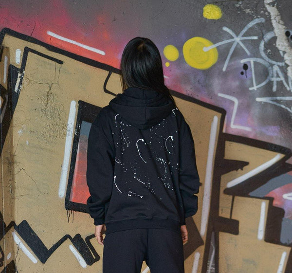 BOMBER IN FELPA CON ZIP HAND PAINTED - Forum boutiques