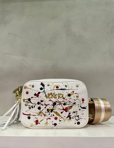 Borsa shopping JAD dipinta a mano Bianca - Forum boutiques