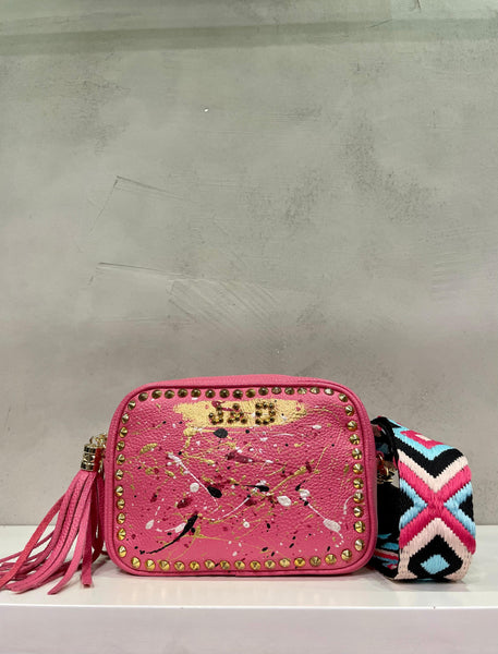 Borsa shopping JAD dipinta a mano Fuxia - Forum boutiques