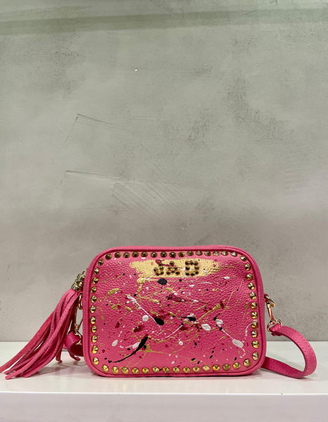 Borsa shopping JAD dipinta a mano Fuxia - Forum boutiques