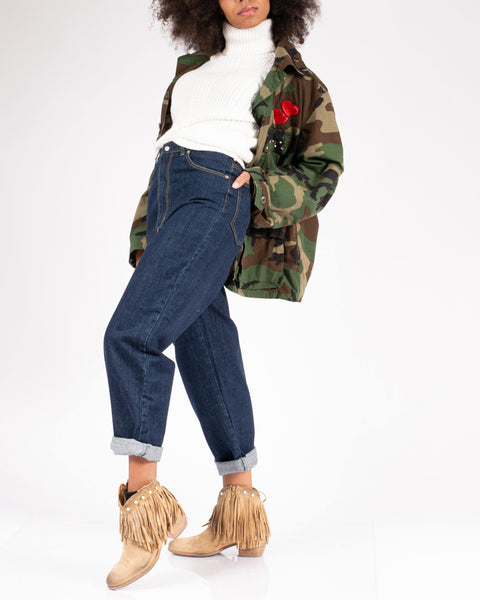 Giacca parka camu con applicazioni - Forum boutiques