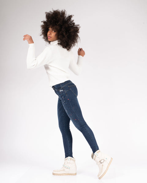 Jeans skinny fit spruzzi colore - Forum boutiques